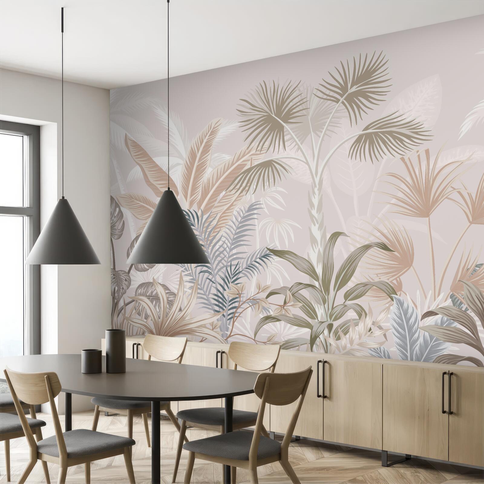 Papier peint la flore diversifiée des régions tropicales