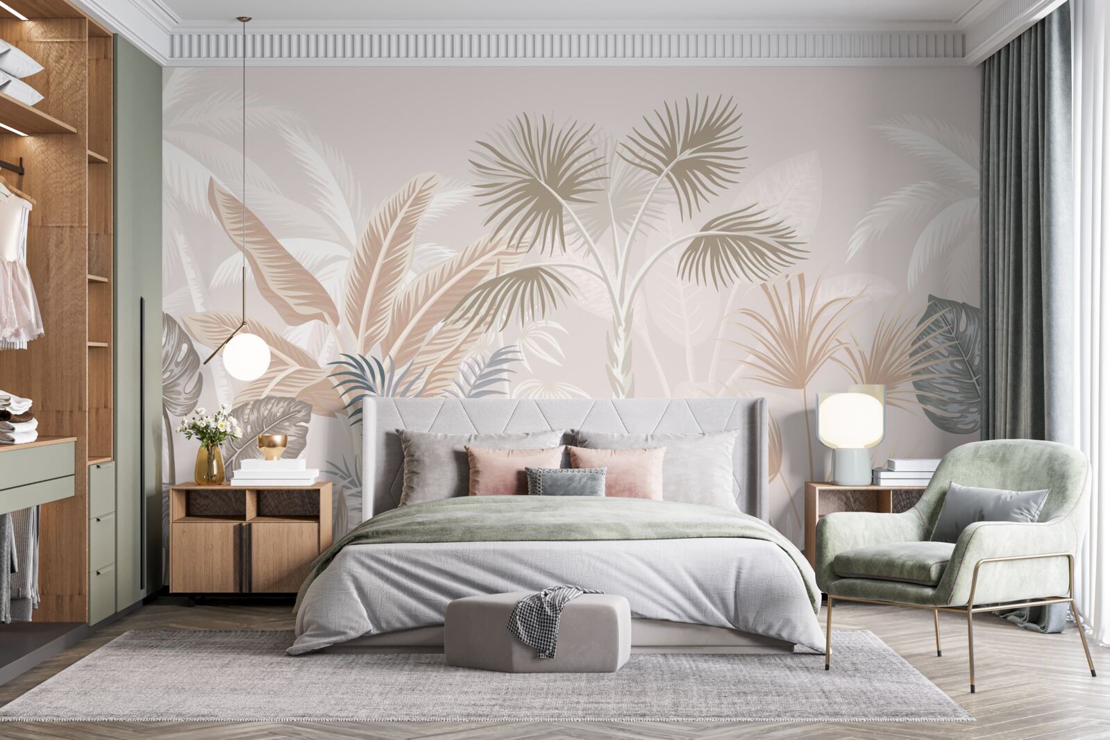 Papier peint la flore diversifiée des régions tropicales