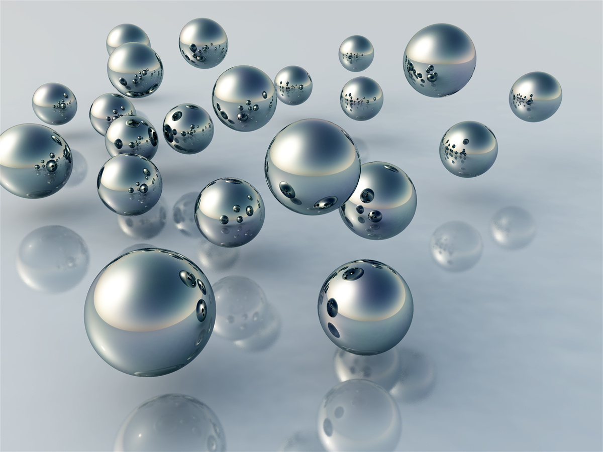 Papier peint les balles volantes sont visibles dans le reflet