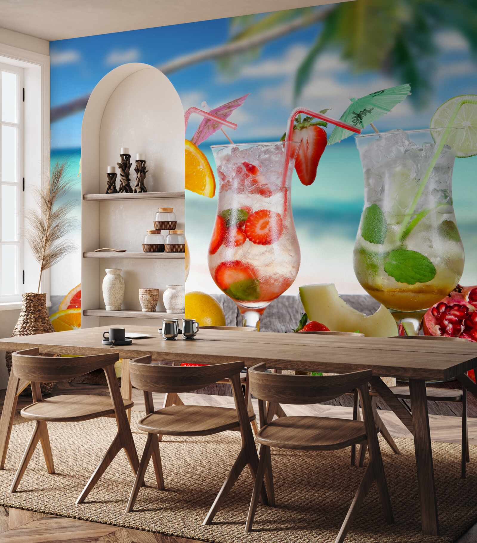 Papier peint boissons à base de fruits exotiques