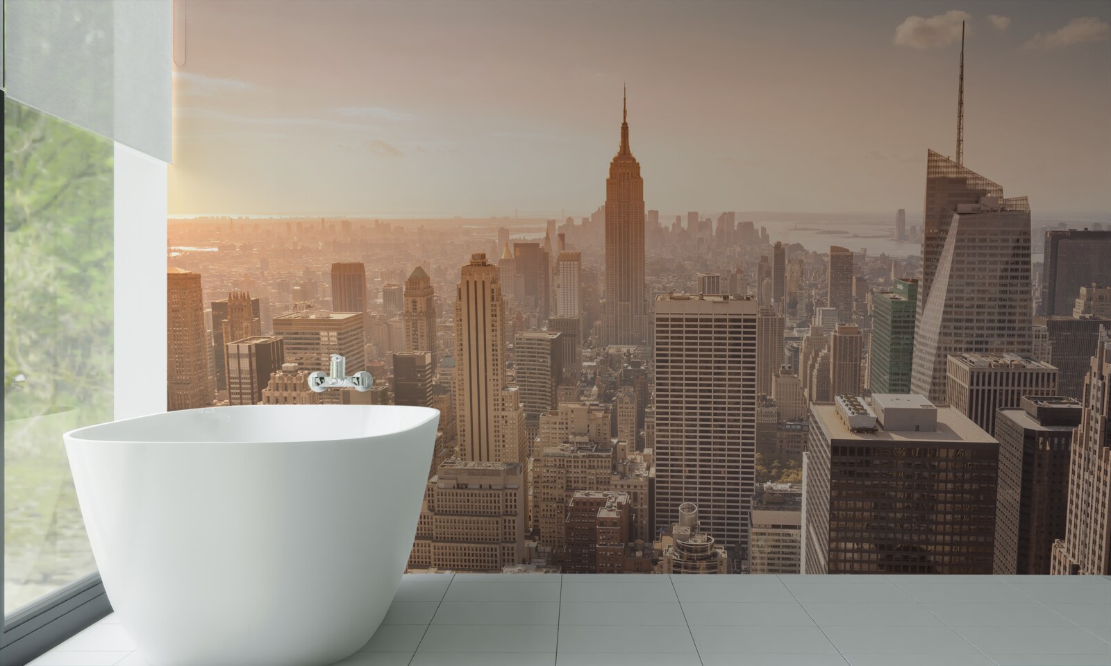 Papier peint vue panoramique de new york