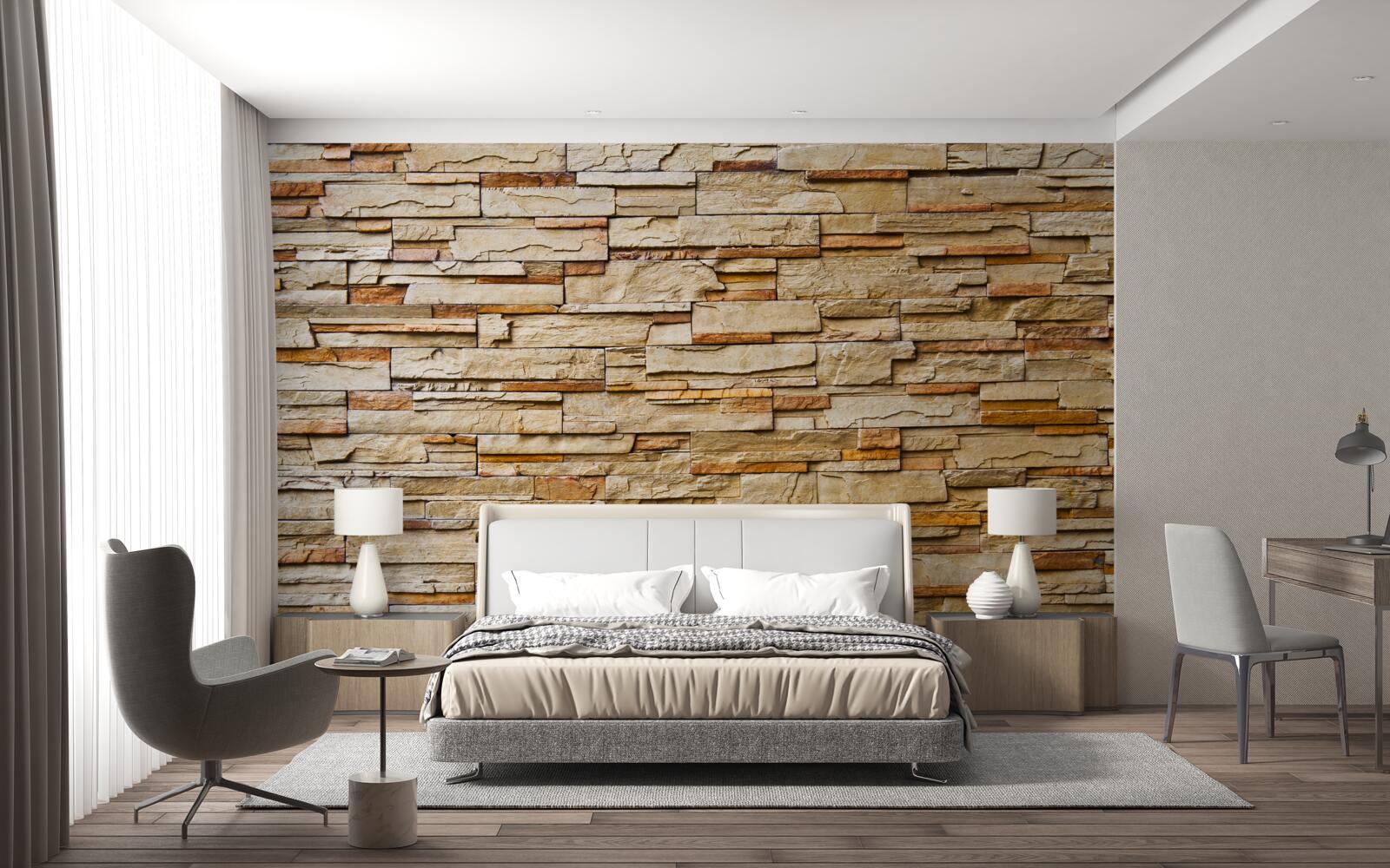 Papier peint mur en pierre