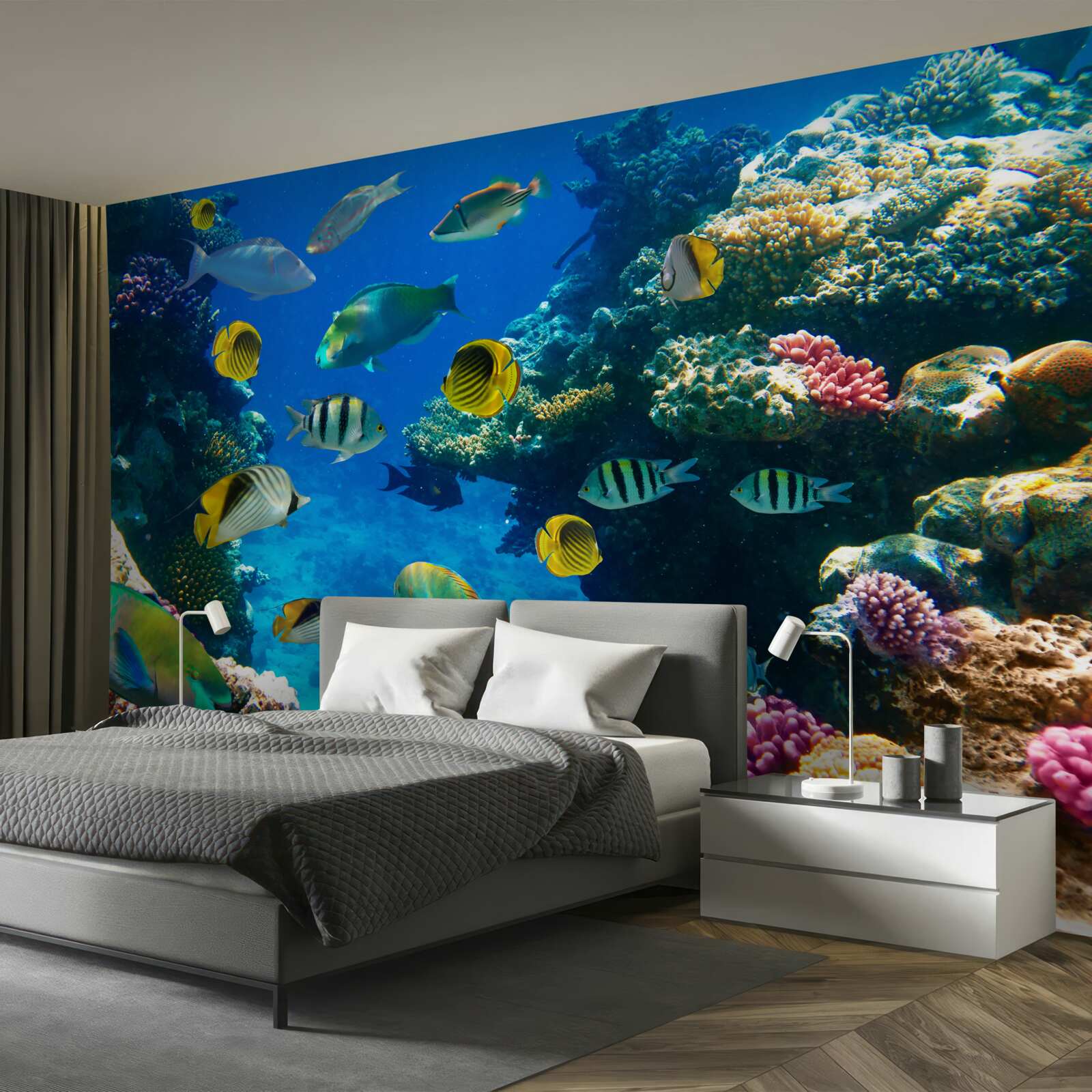 Papier peint des habitants de la mer avisés