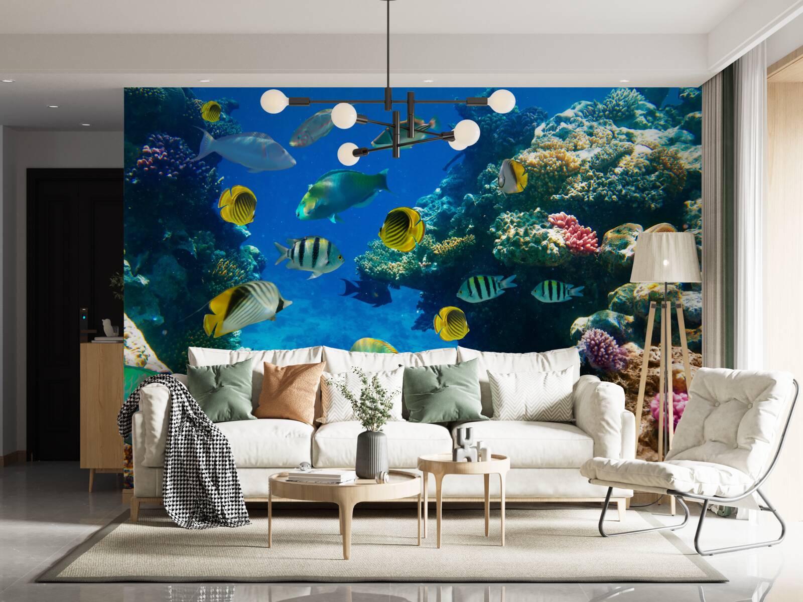 Papier peint des habitants de la mer avisés