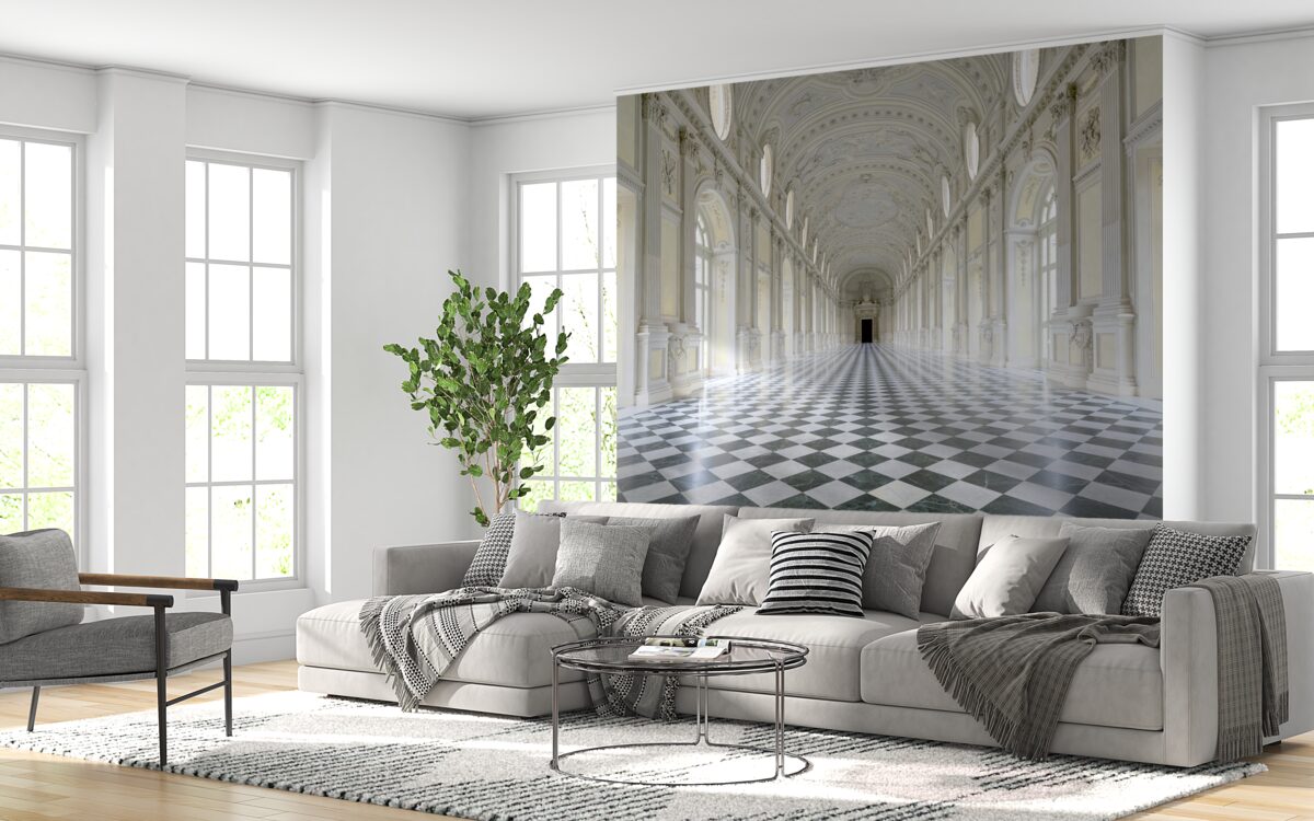 Papier peint mosaïques dans un château de luxe