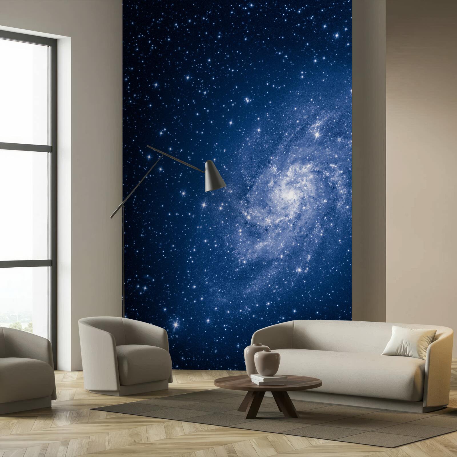 Papier peint une galaxie contenant des centaines d'étoiles