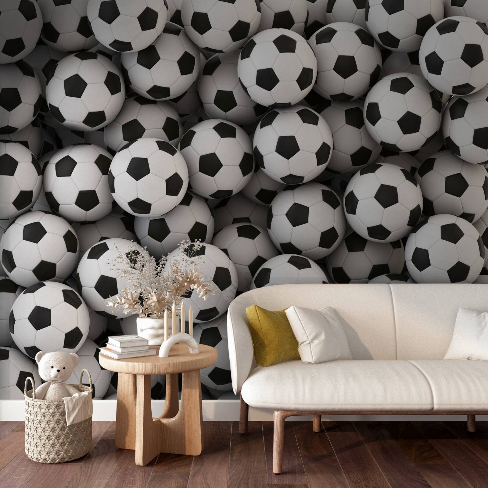 Papier peint une boîte pleine de balles