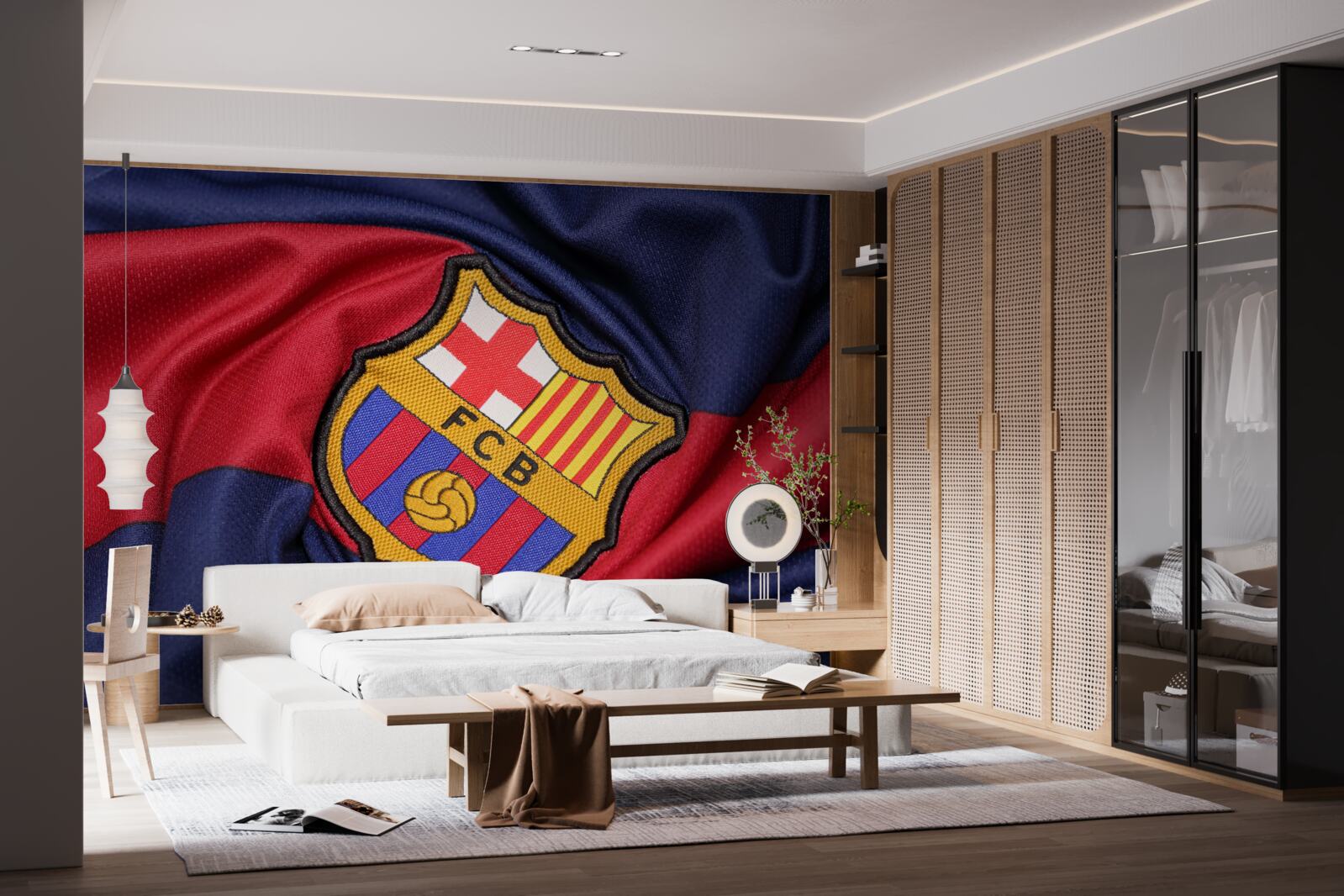 Papier peint emblème du club de football de Barcelone