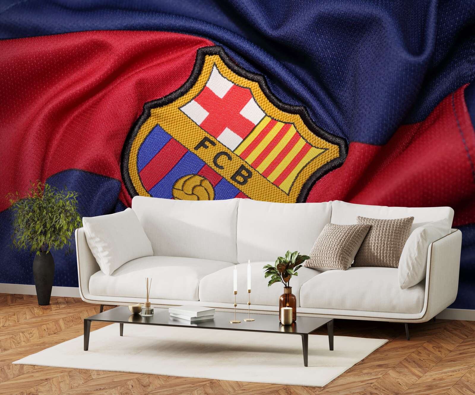 Papier peint emblème du club de football de Barcelone