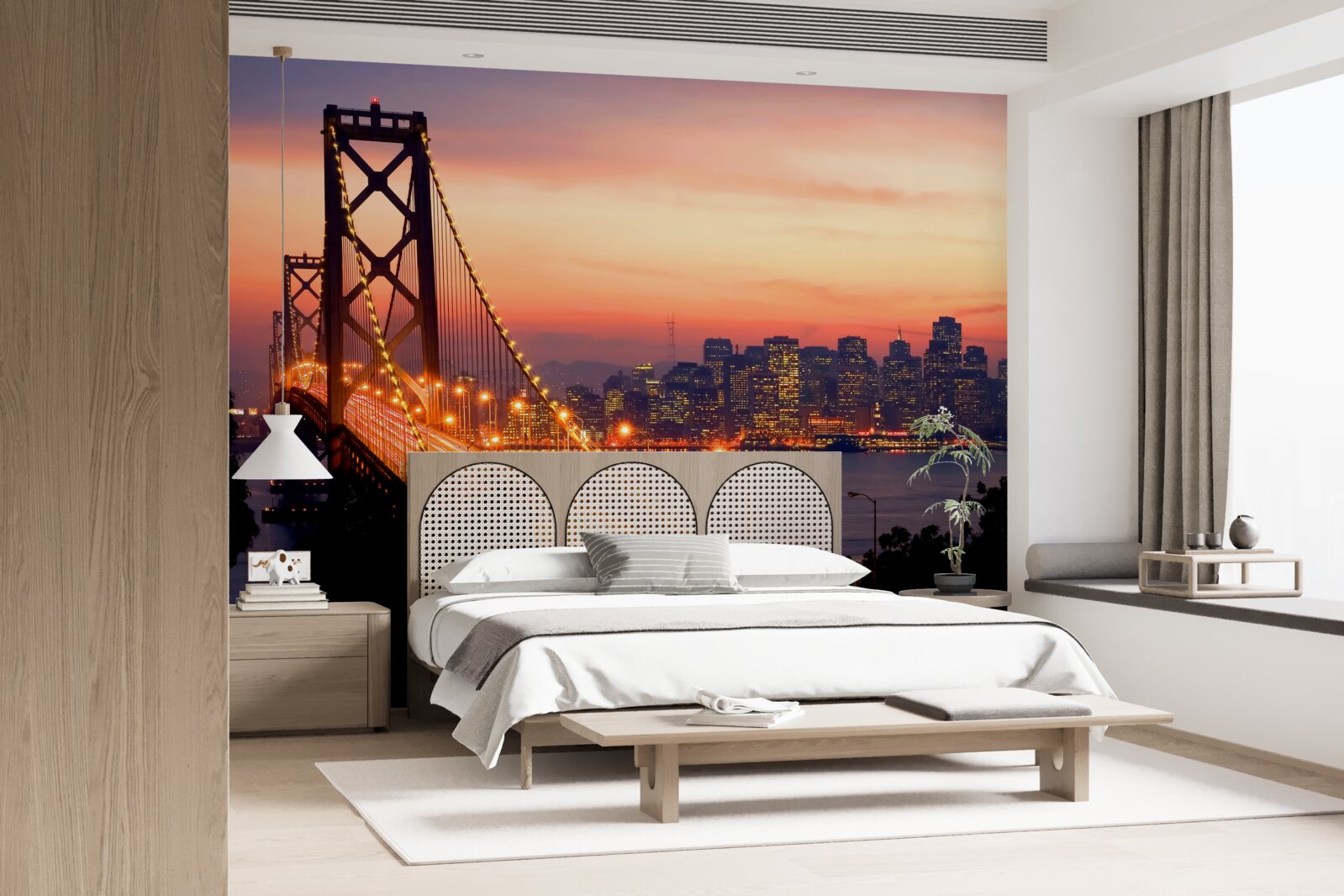 Papier peint san francisco s'illumine