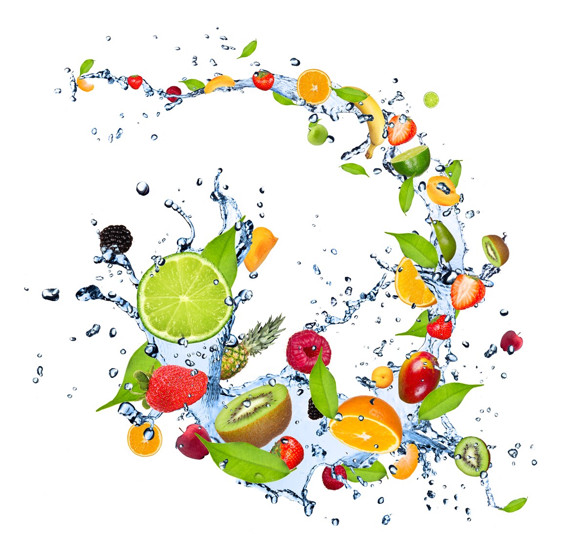 Papier peint une boisson à base de fruits d'été mûrs