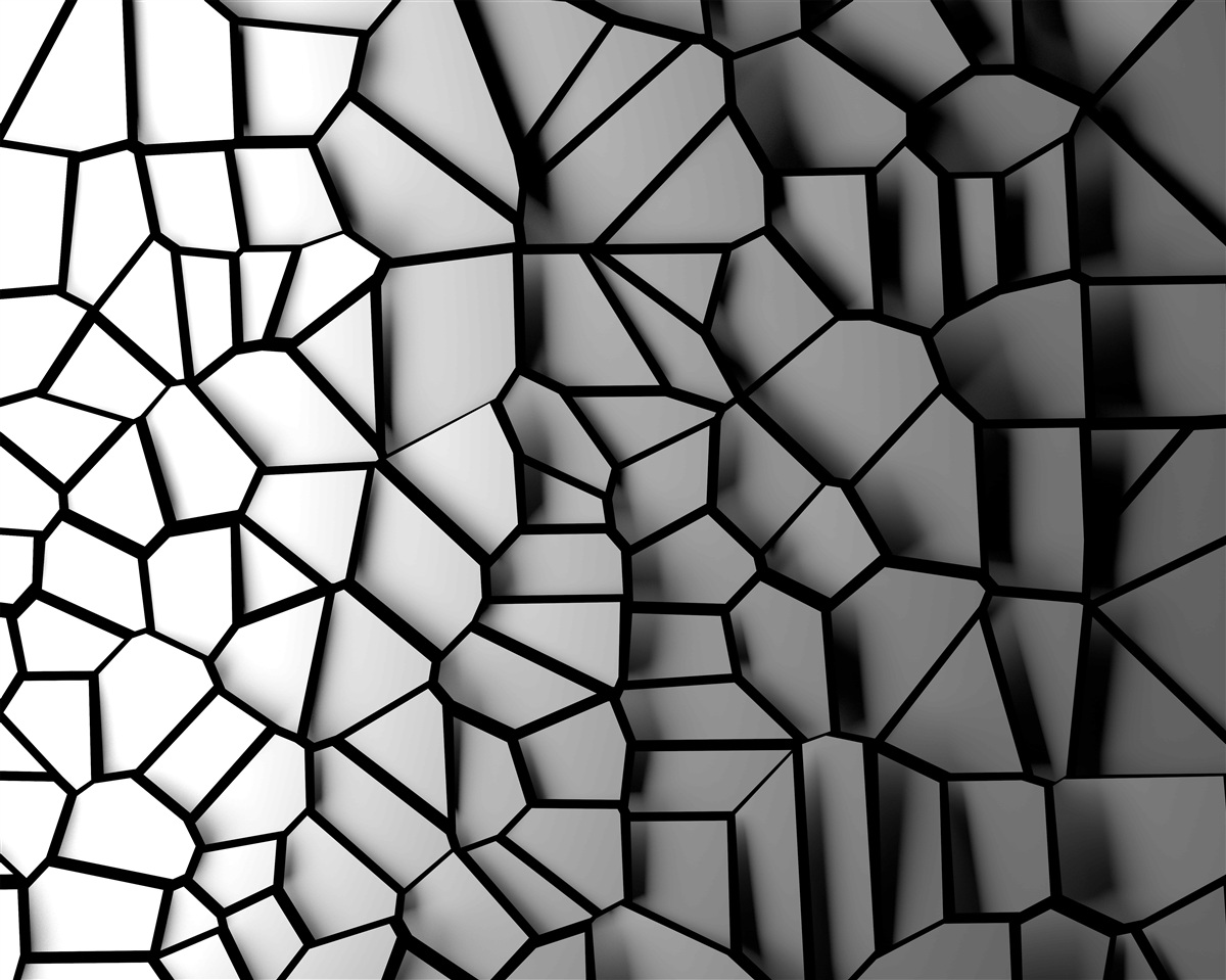 Papier peint verre endommagé