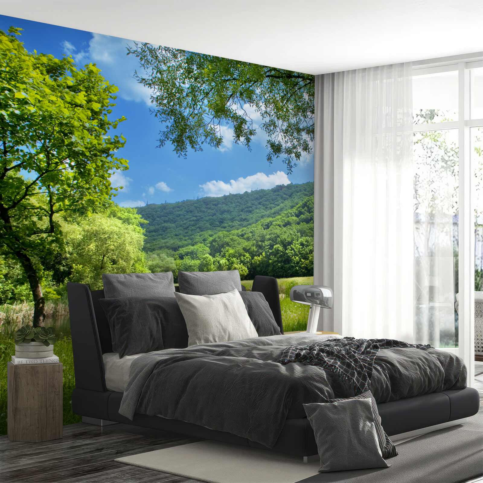 Papier peint l'été dans les forêts de montagne