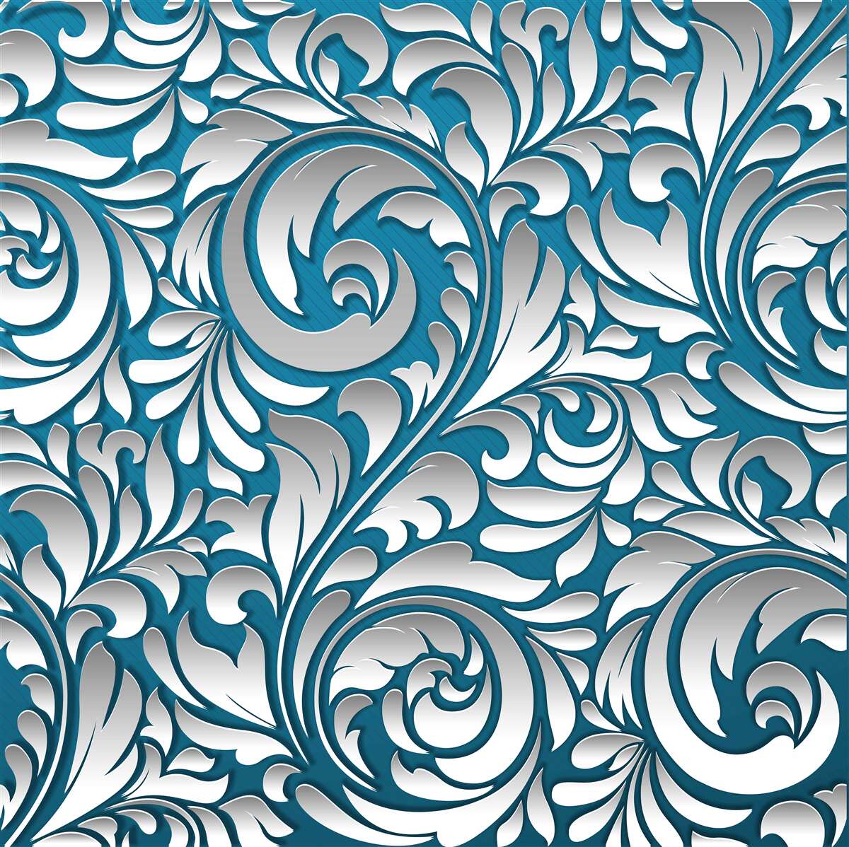 Papier peint structure à motifs dans les tons blanc et bleu