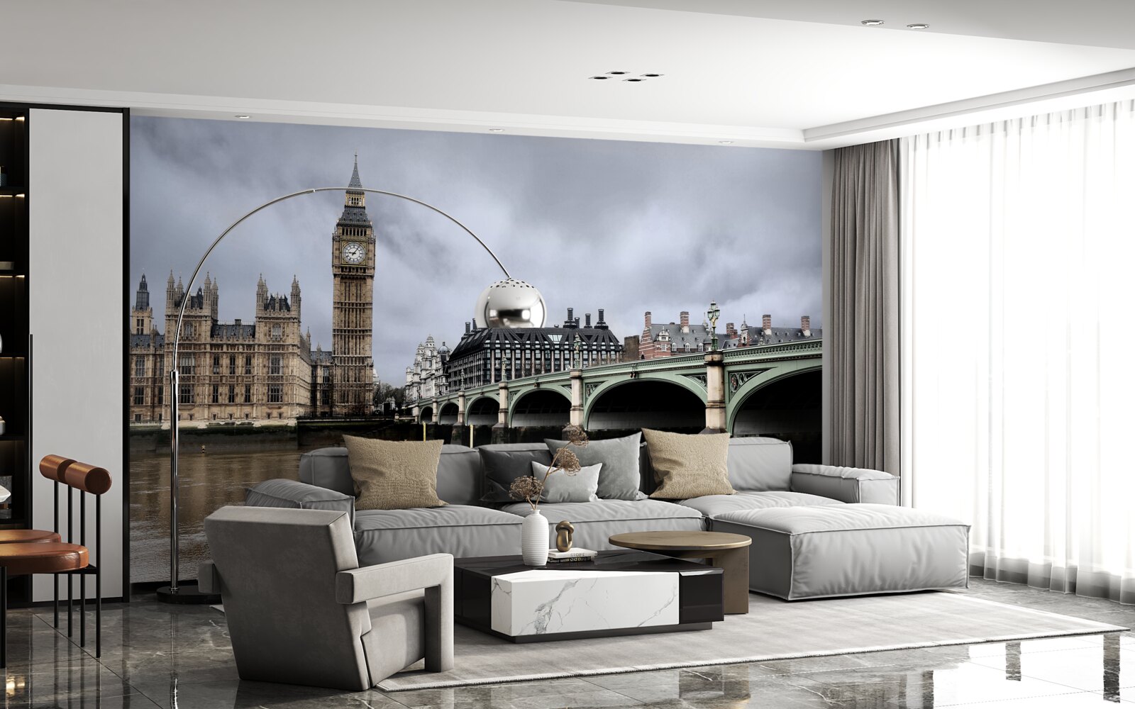 Papier peint pont de londres sur la thames