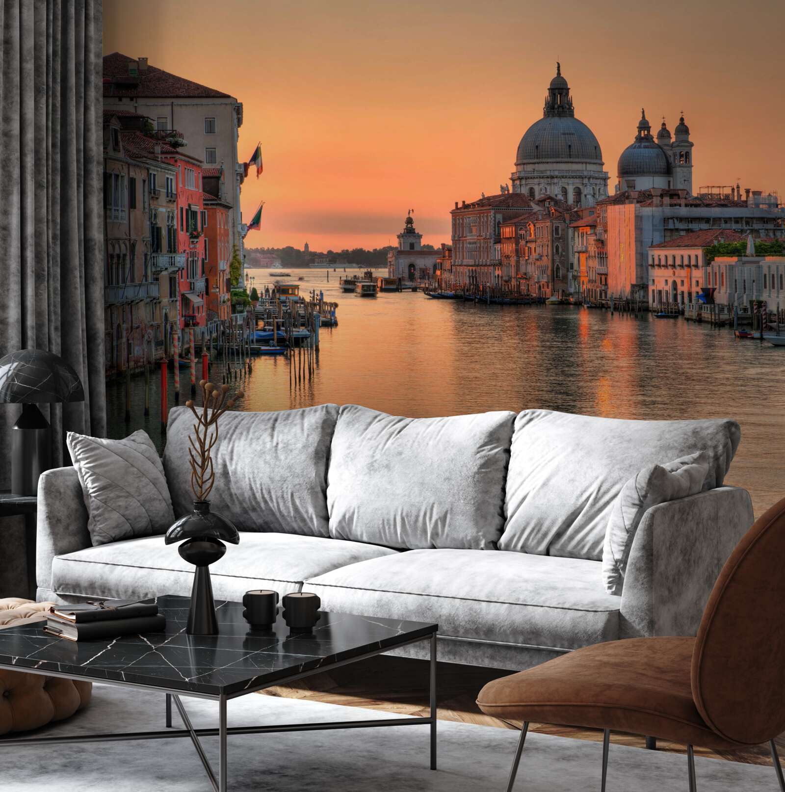 Papier peint venise au coucher du soleil