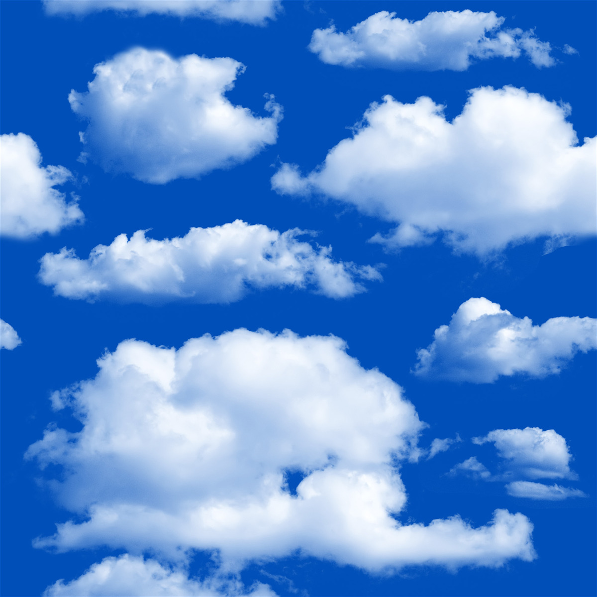 Papier peint de nombreuses formes de nuages blancs dans le ciel