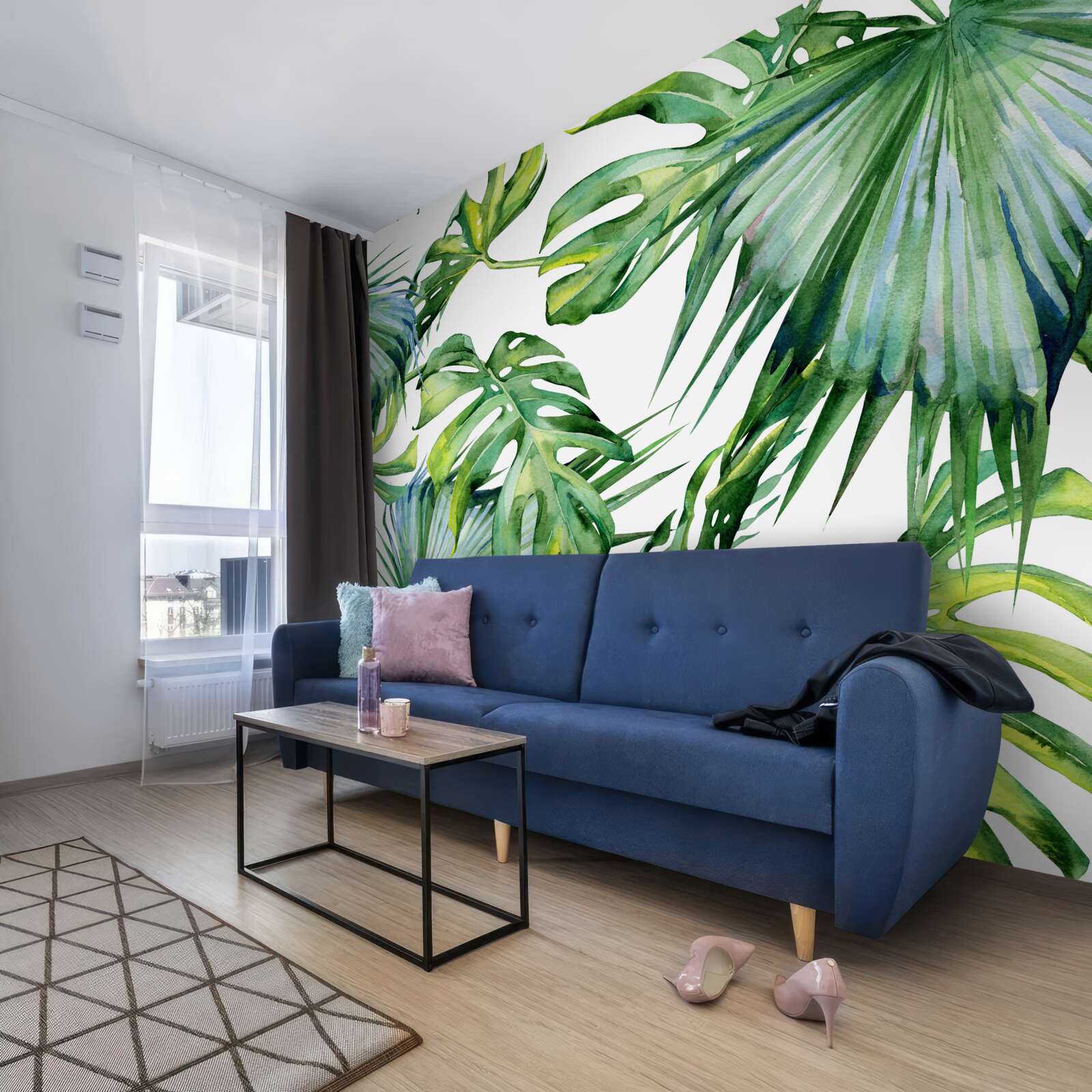 Papier peint la monstera quitte les tropiques