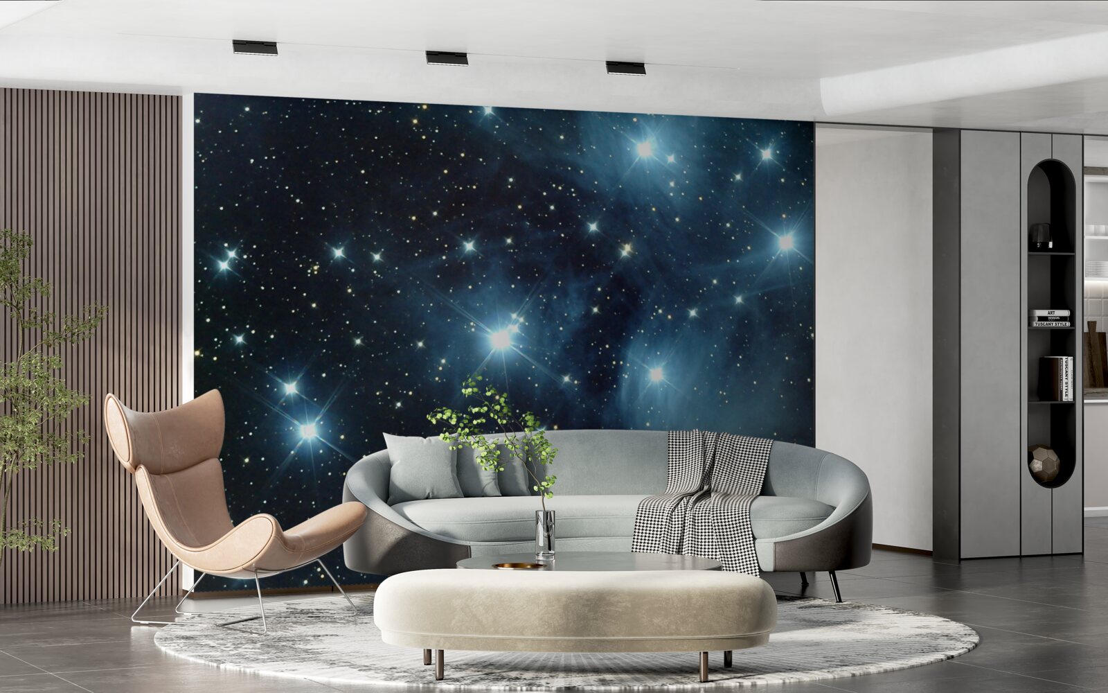 Papier peint des corps célestes dans d'innombrables galaxies