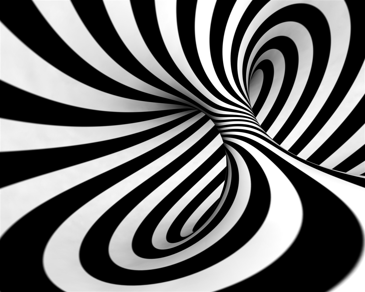 Papier peint blanc et noir nuances d'infini