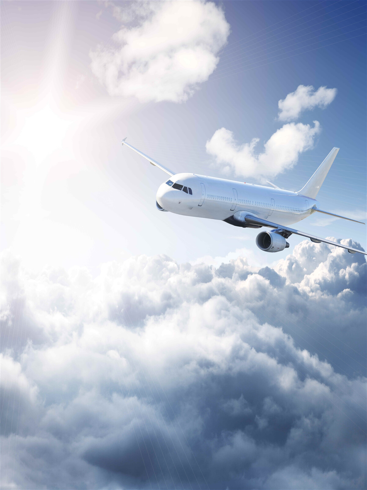 Papier peint L'avion de ligne prend son envol