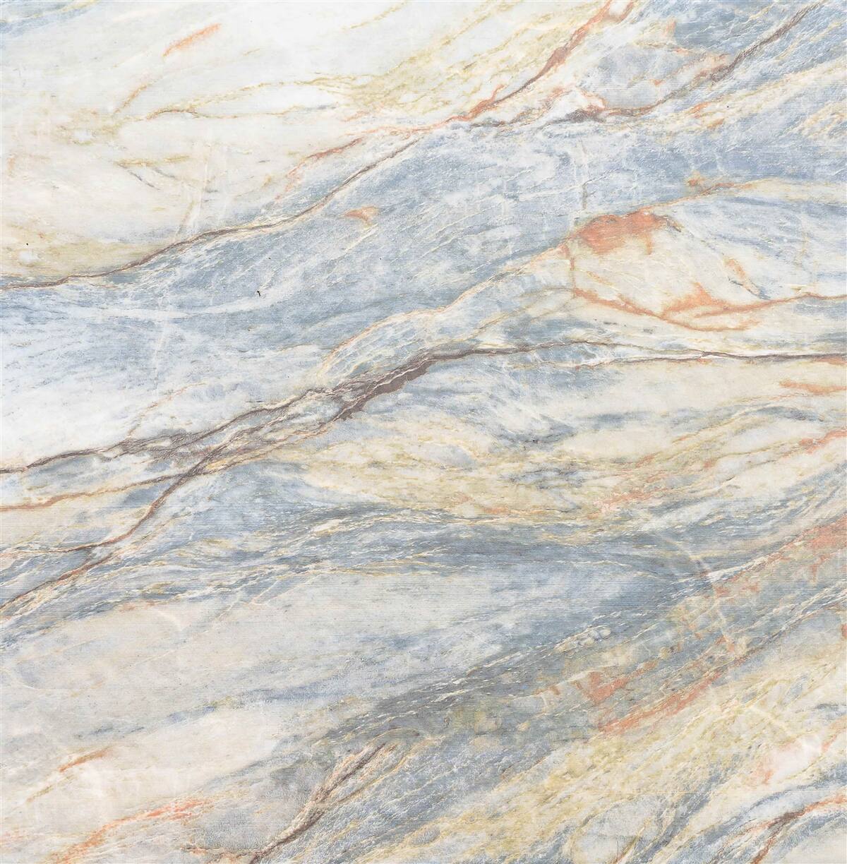 Papier peint motifs délicats sur marbre clair
