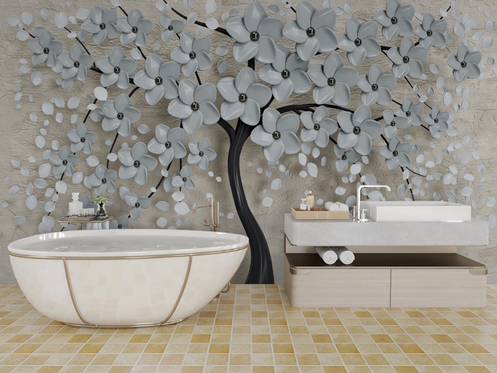 Papier peint arbre luxuriant