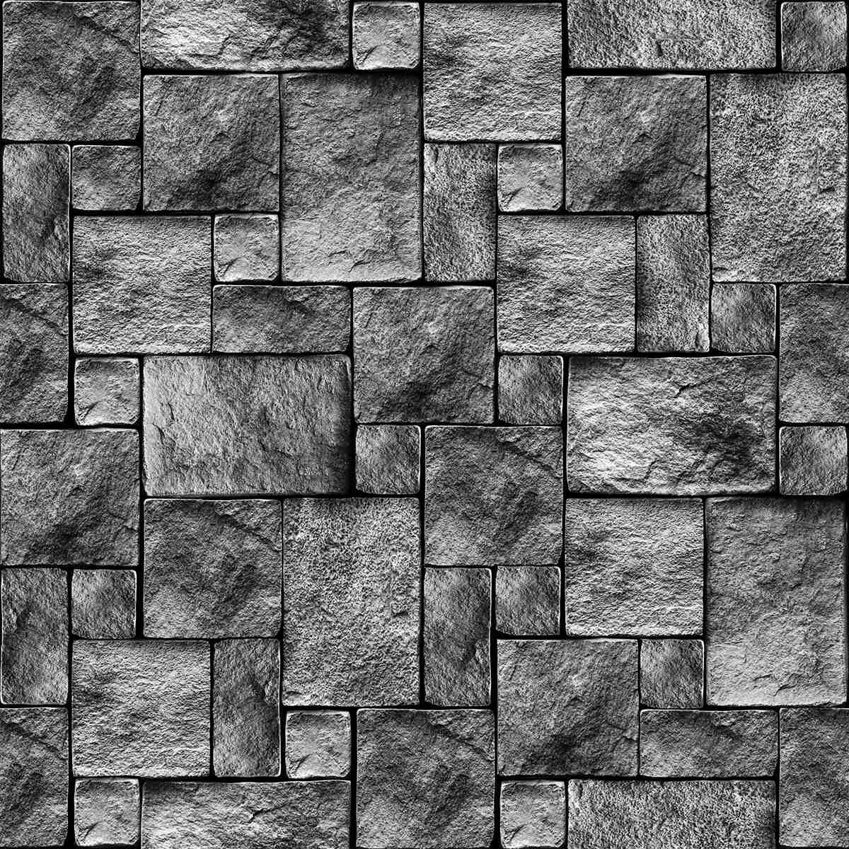 Papier peint structure minérale grise