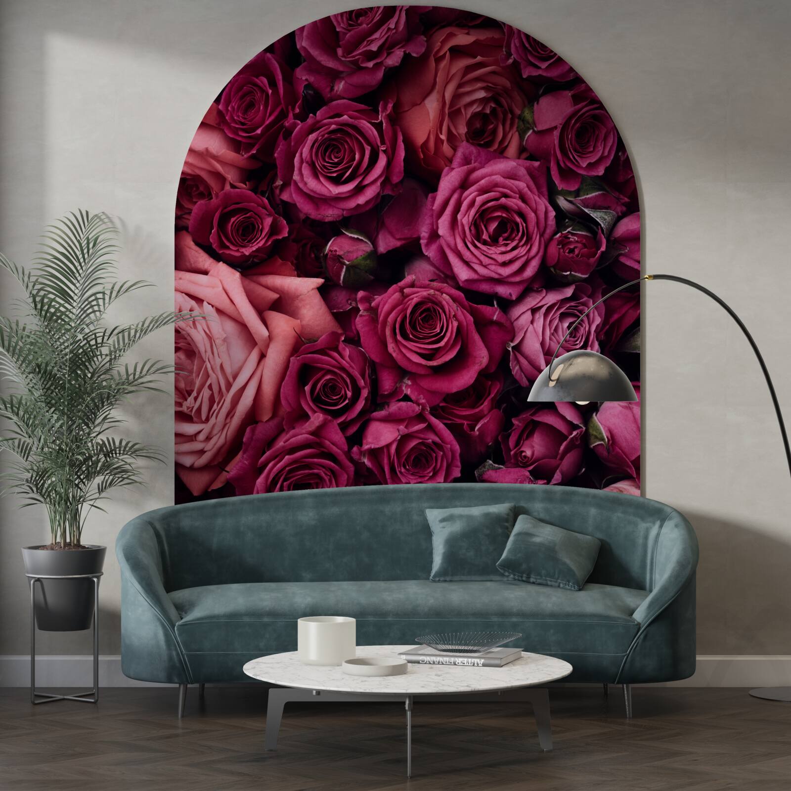 Papier peint de belles roses de près