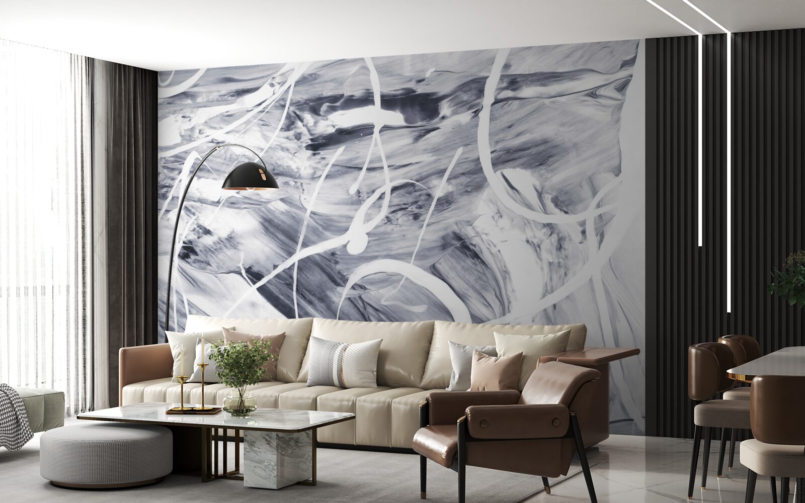 Papier peint texture dans un style abstrait
