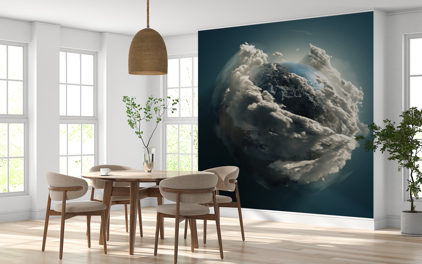 Papier peint nuages denses dans l'espace
