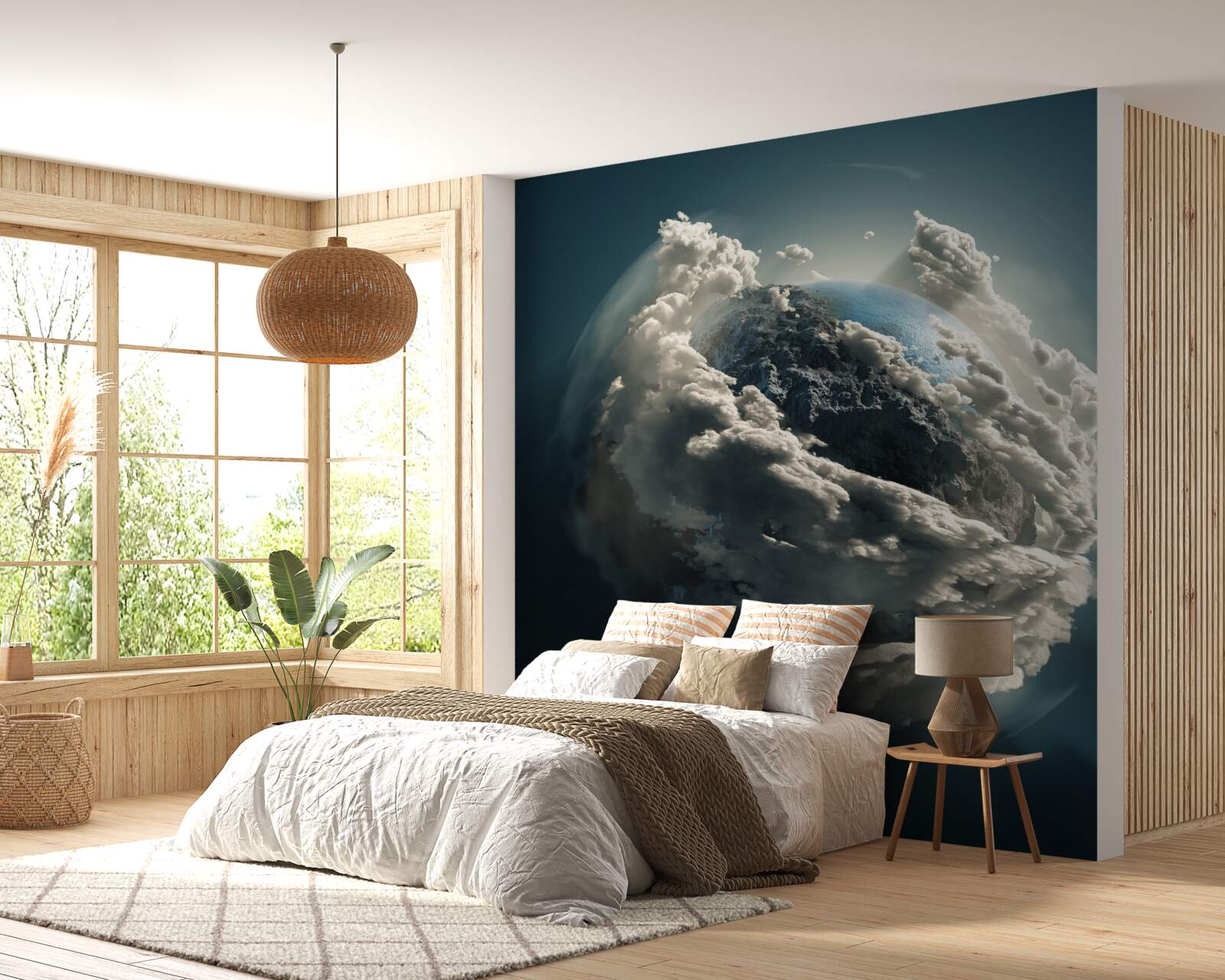 Papier peint nuages denses dans l'espace