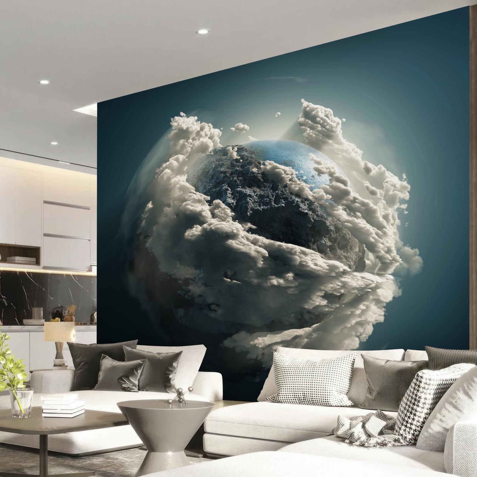 Papier peint nuages denses dans l'espace