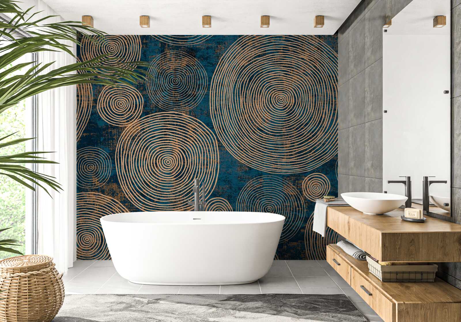 Papier peint les abstractions sont omniprésentes sur un fond sombre