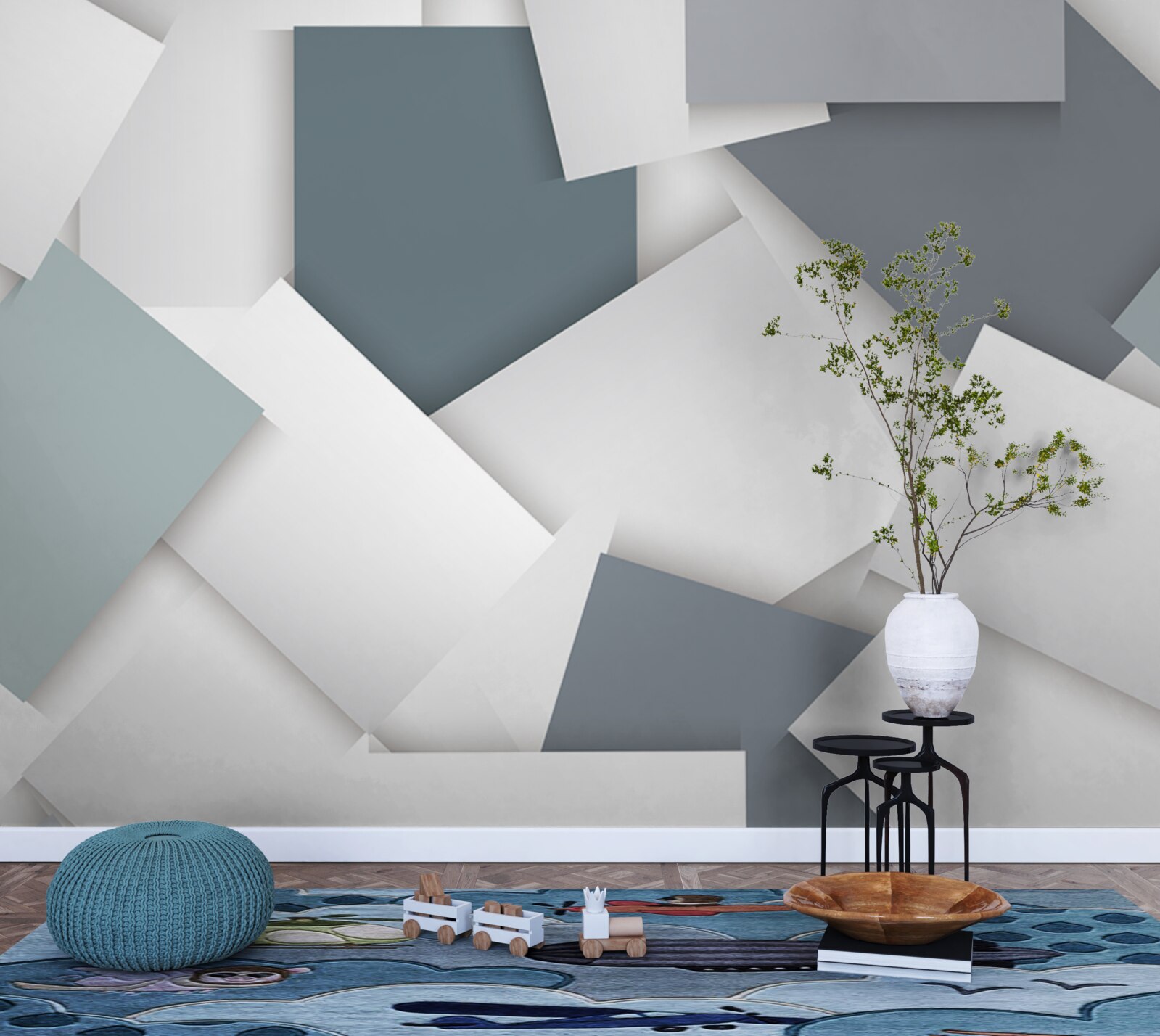 Papier peint fond lumineux dans un style abstrait