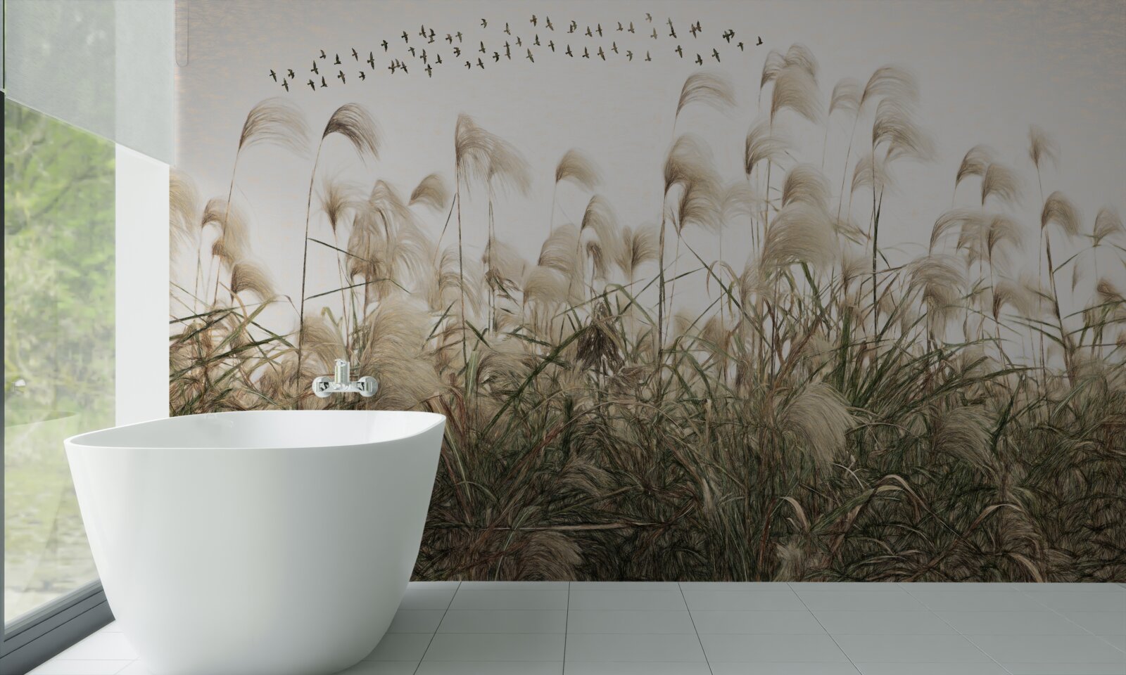 Papier peint les plantes à la texture duveteuse