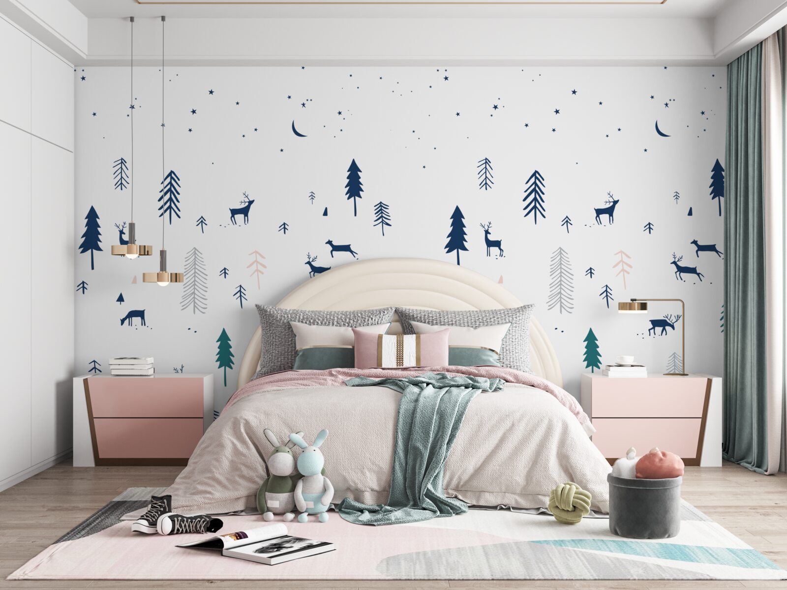 Papier peint Papier peint pour enfants dans un style minimaliste