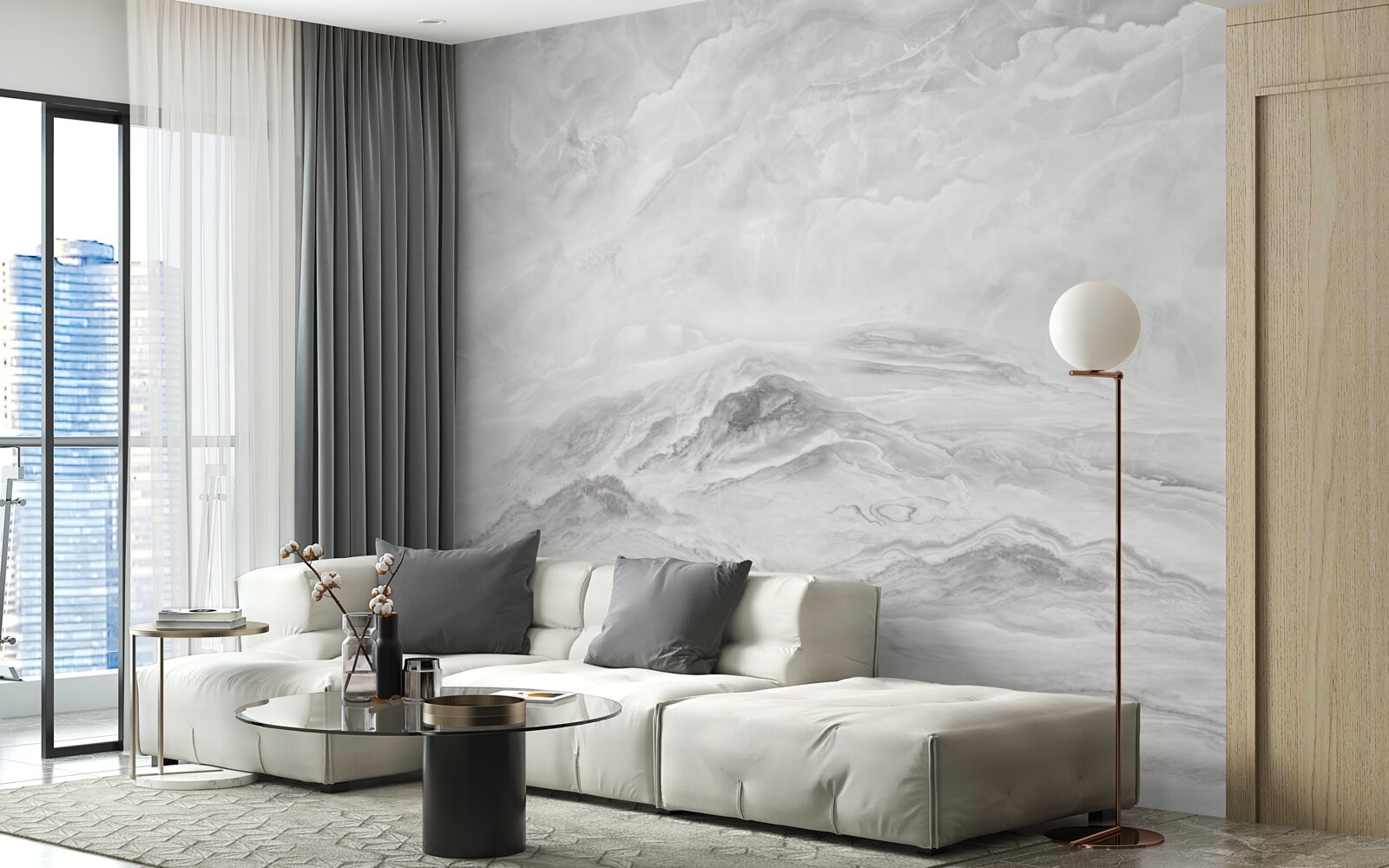 Papier peint arrière-plan avec texture de marbre blanc