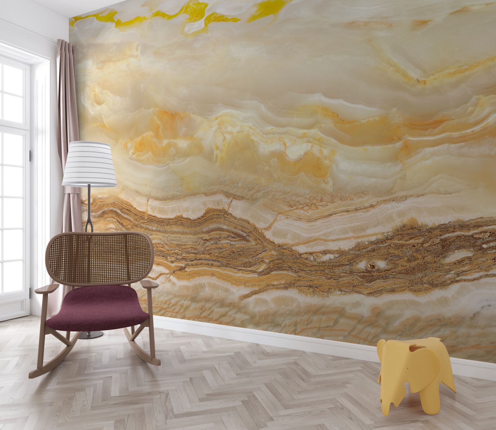 Papier peint marbre des montagnes