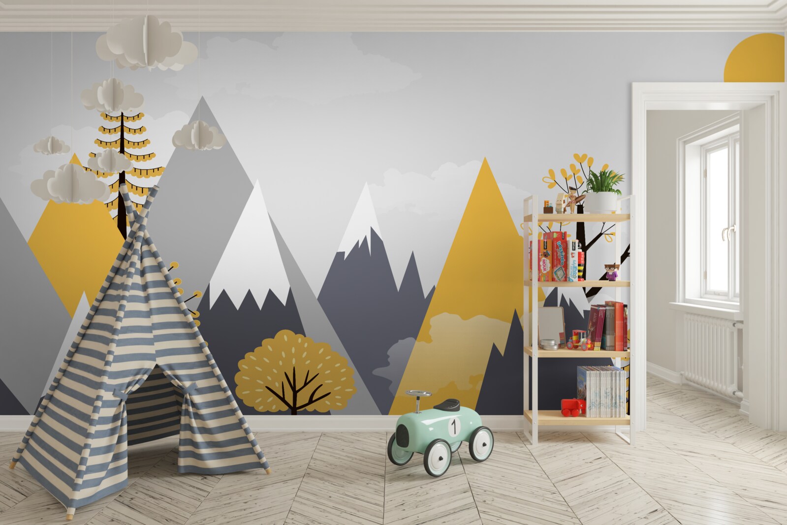 Papier peint sommets de montagne