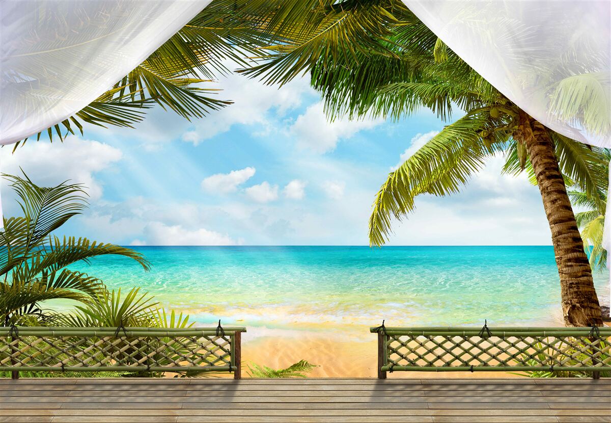 Papier peint vue pittoresque sur la mer