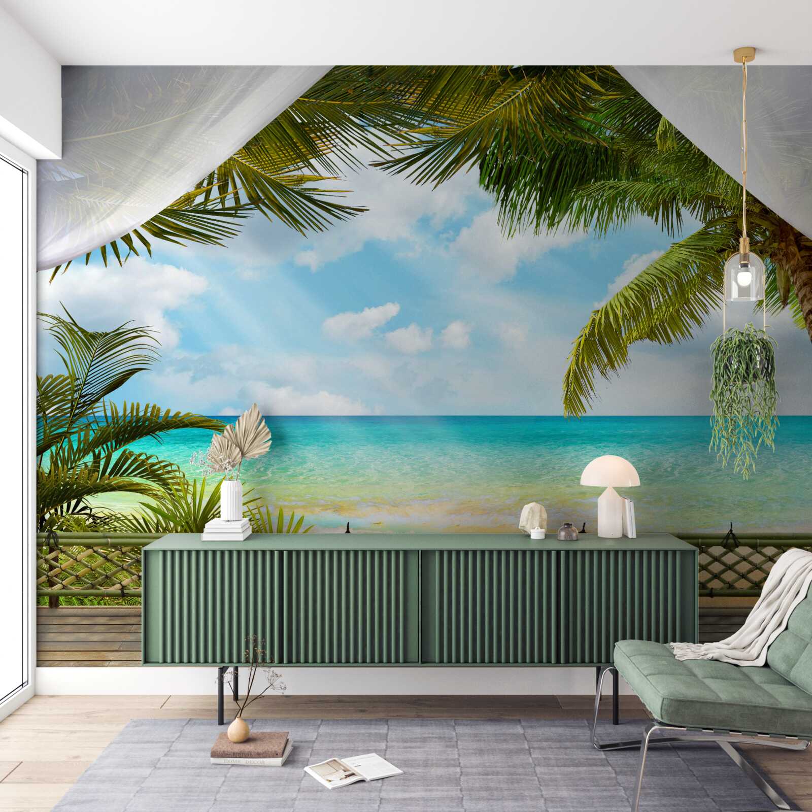Papier peint vue pittoresque sur la mer