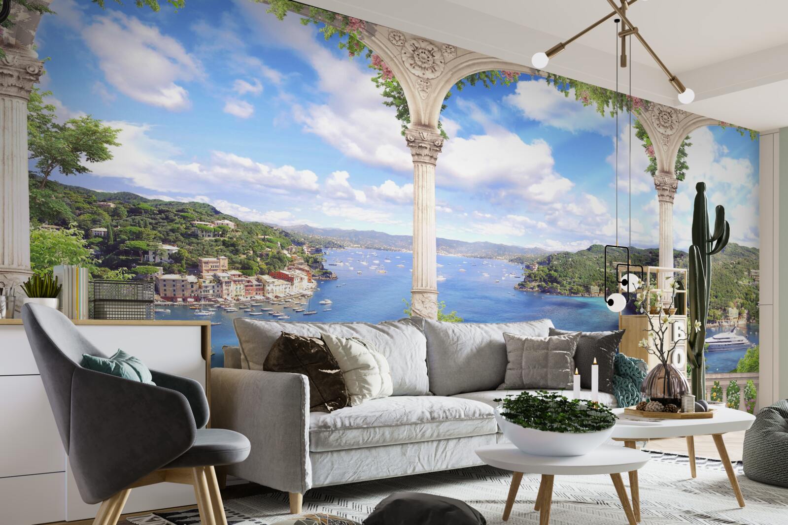 Papier peint magnifique paysage marin
