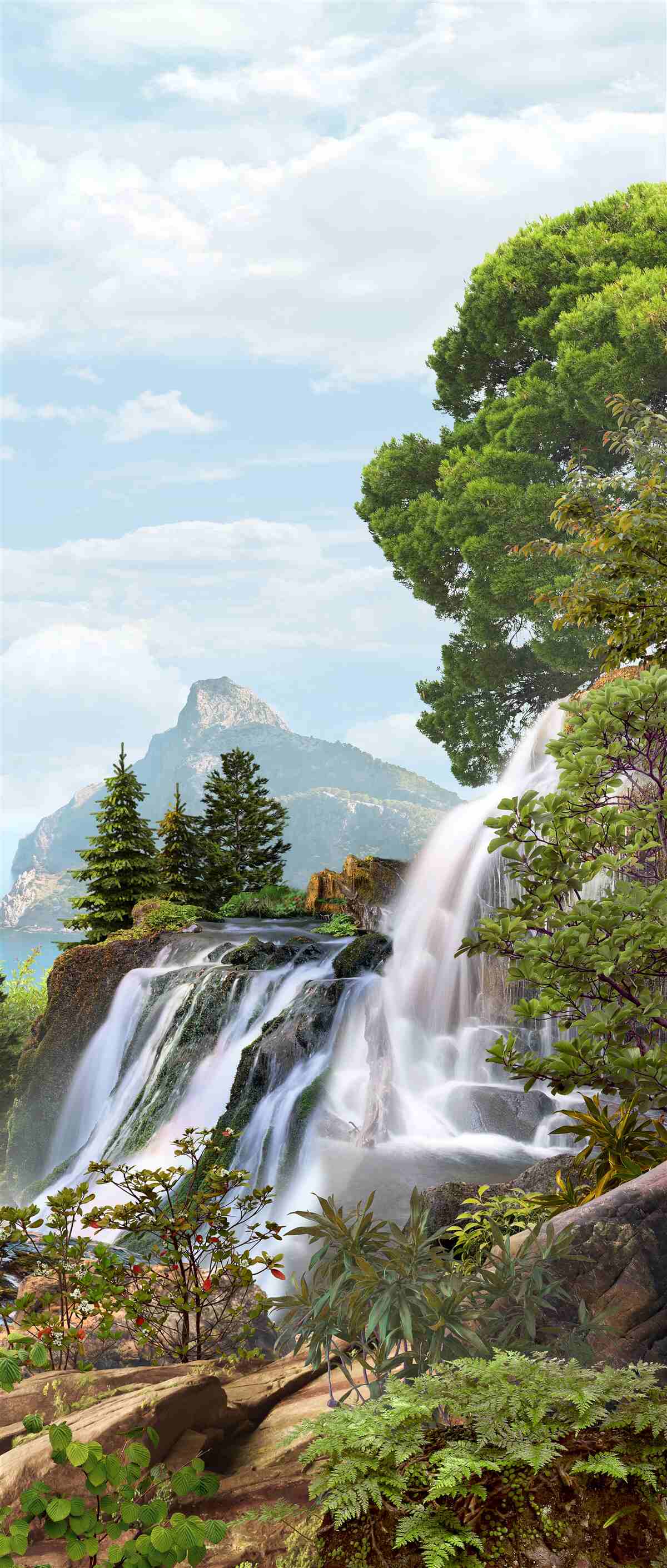 Papier peint des cascades majestueuses