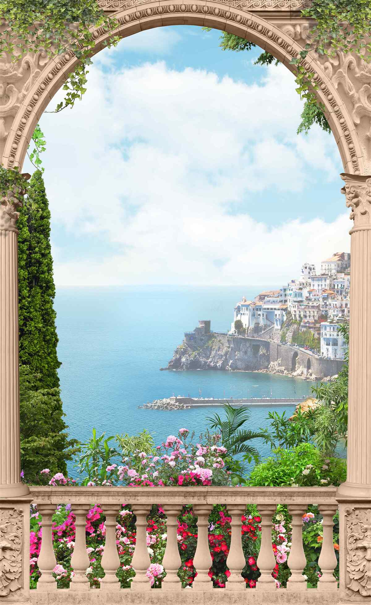 Papier peint paysage du golfe en italie