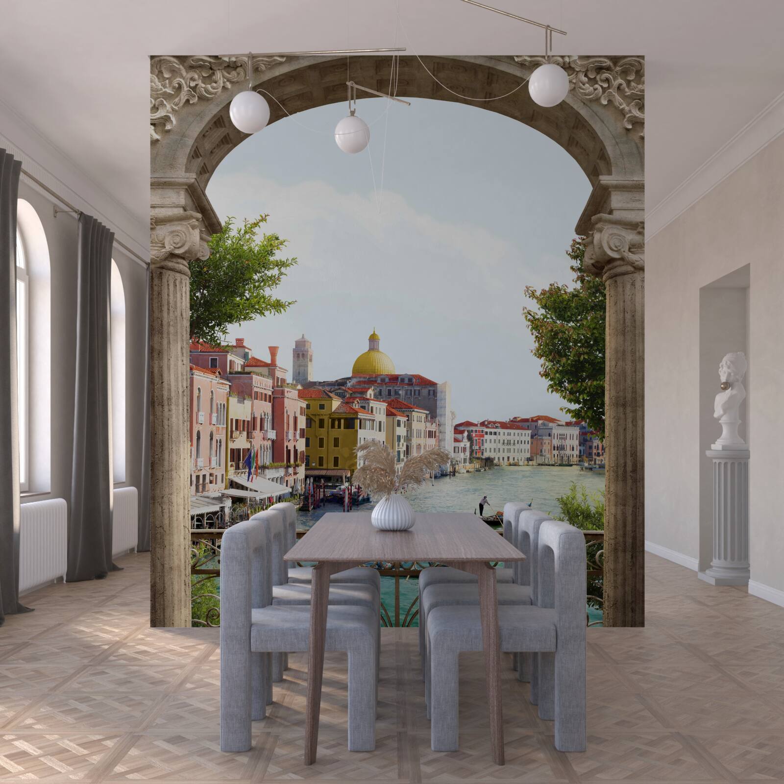 Papier peint L'arche sur la terrasse et le magnifique paysage