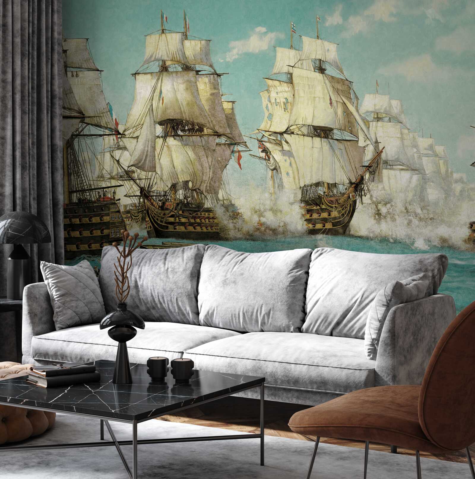 Papier peint grands navires à voiles