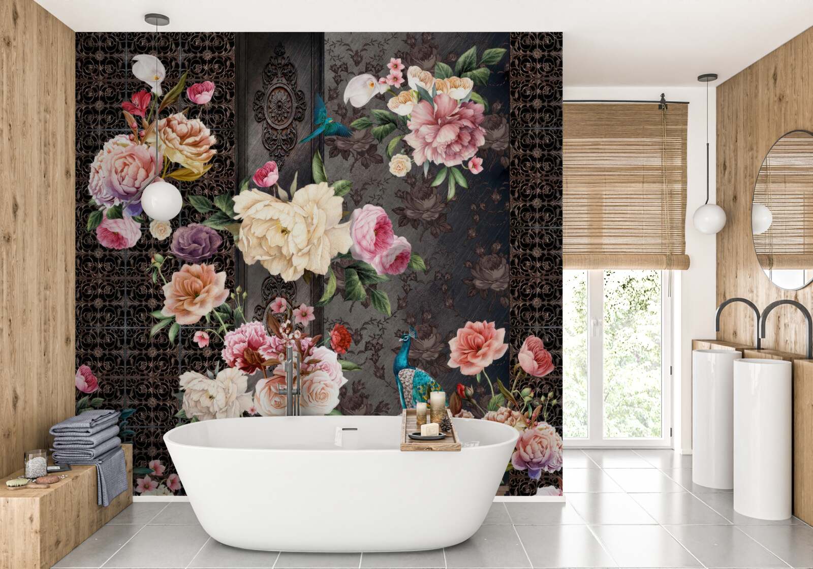 Papier peint de nombreuses fleurs magnifiques