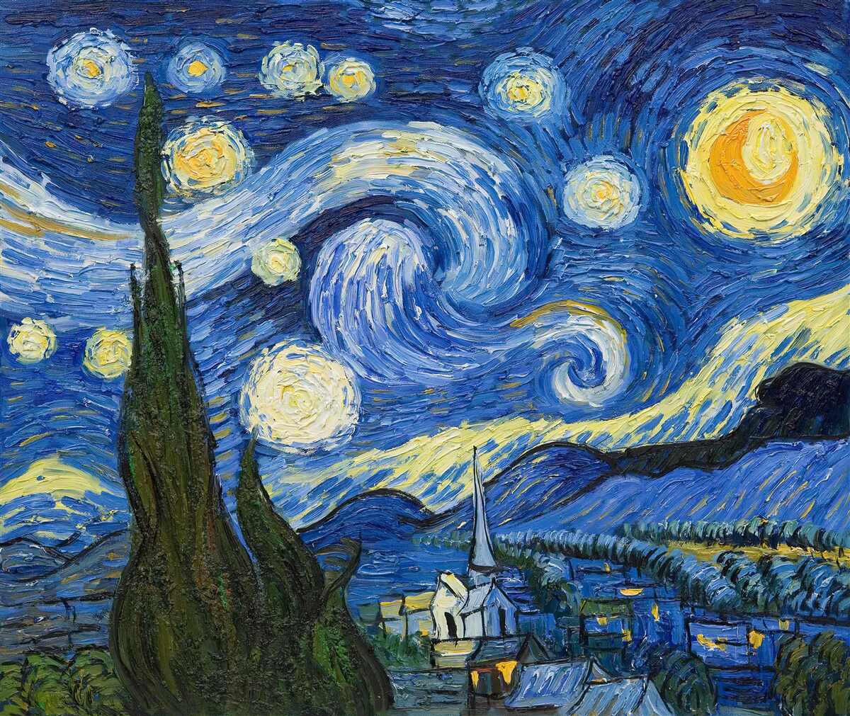 Papier peint toile peinte par van gogh
