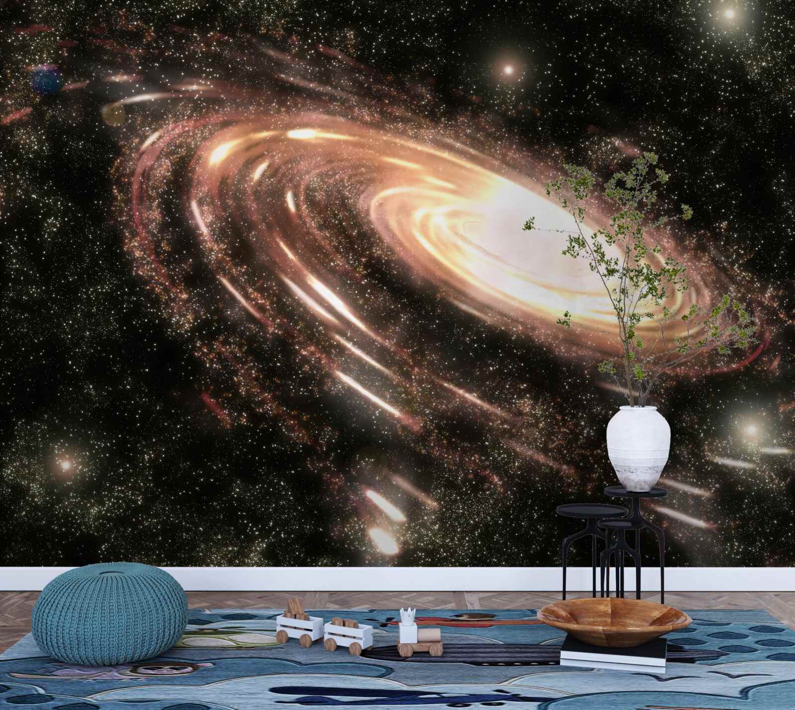 Papier peint galaxie dans l'espace